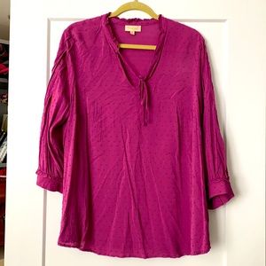3/4 sleeve purple top from ModCloth